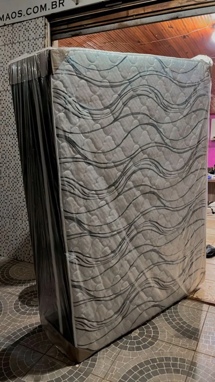 CAMA CASAL 8CM DE ESPUMA