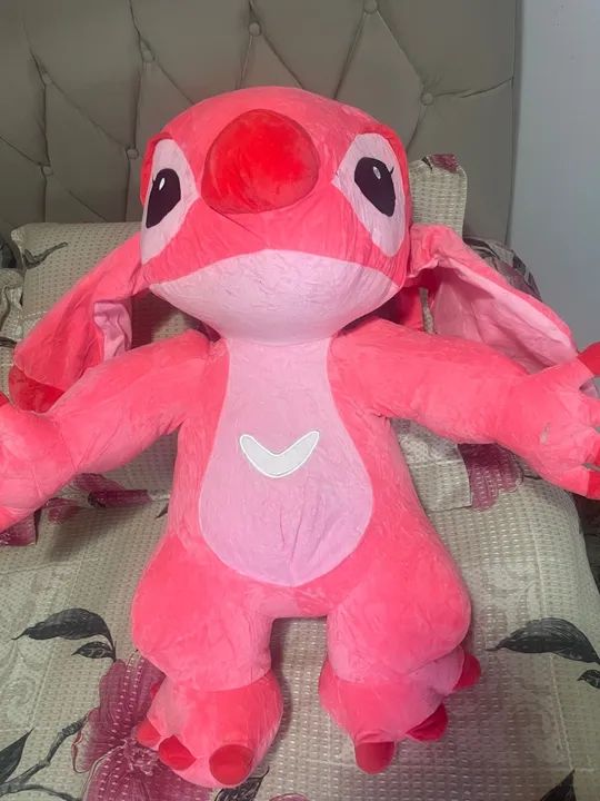 Pelúcia Stitch Rosa Gigante - Foto 2
