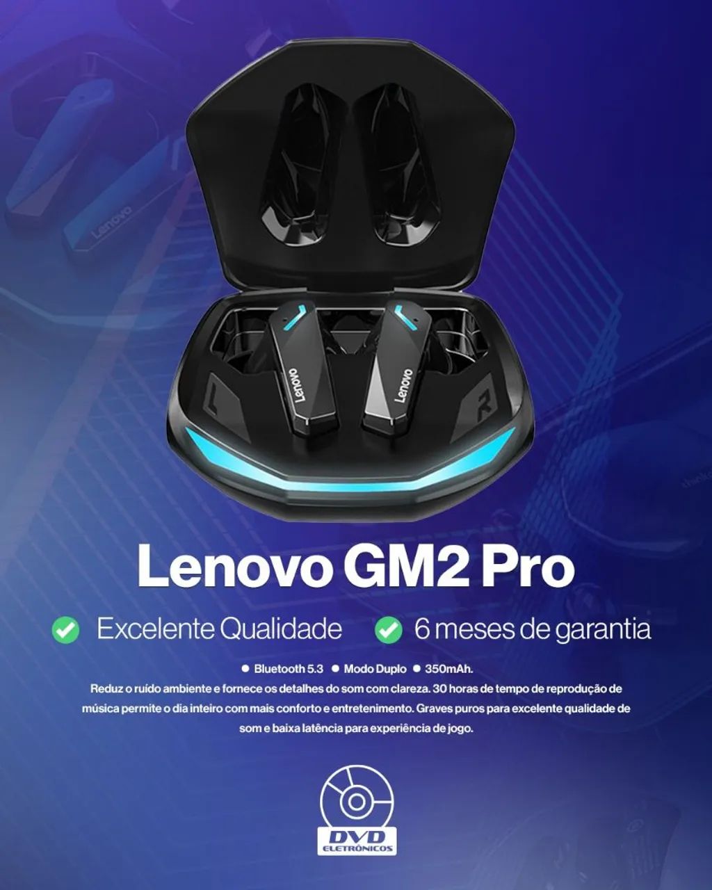 Fone Lenovo GM2 Pro