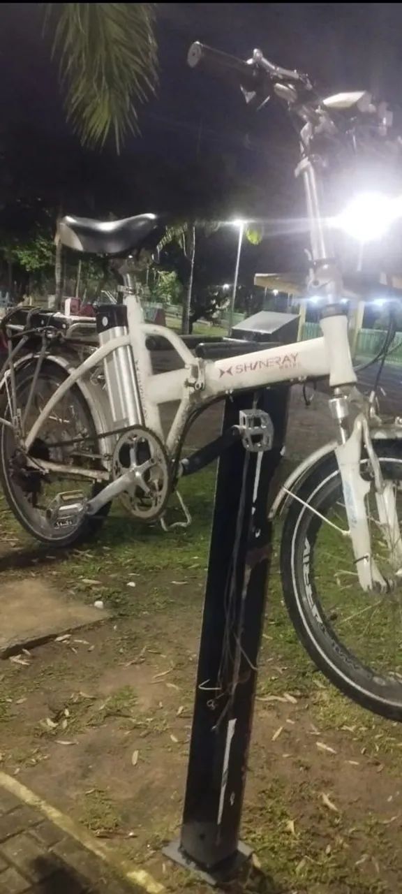 Bike elétrica Shineray aro 20 toda em alumínio com acelerador