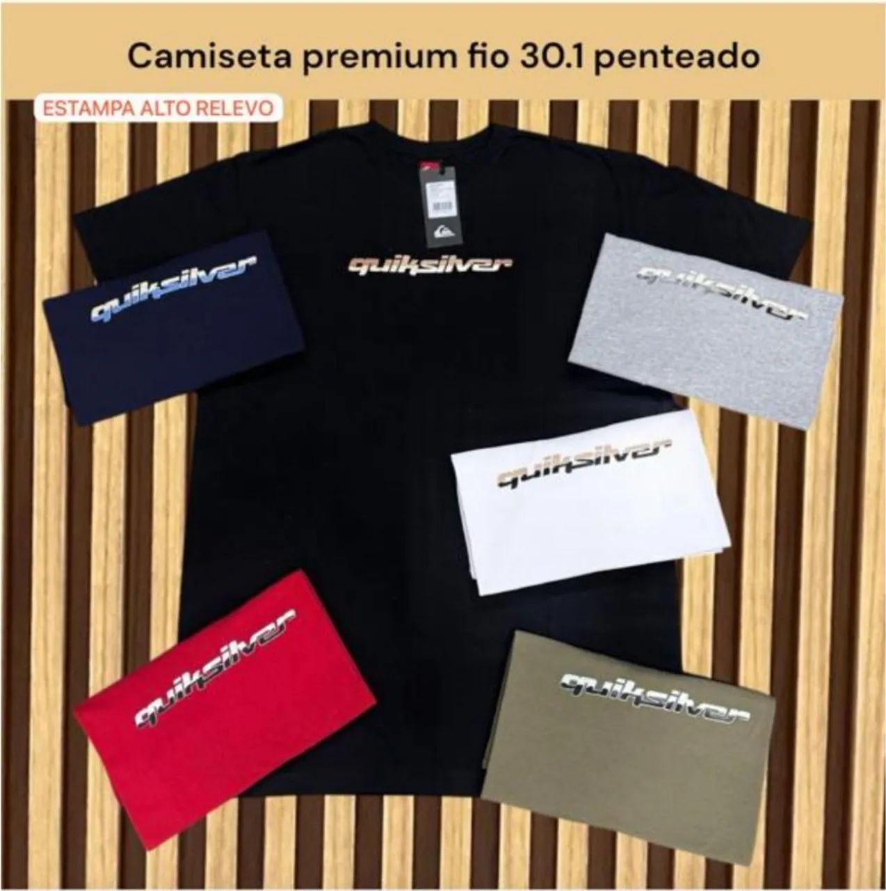 Camiseta Premium Atacado - Fio 30.1 Penteado - Não Desbota Nem Encolhe