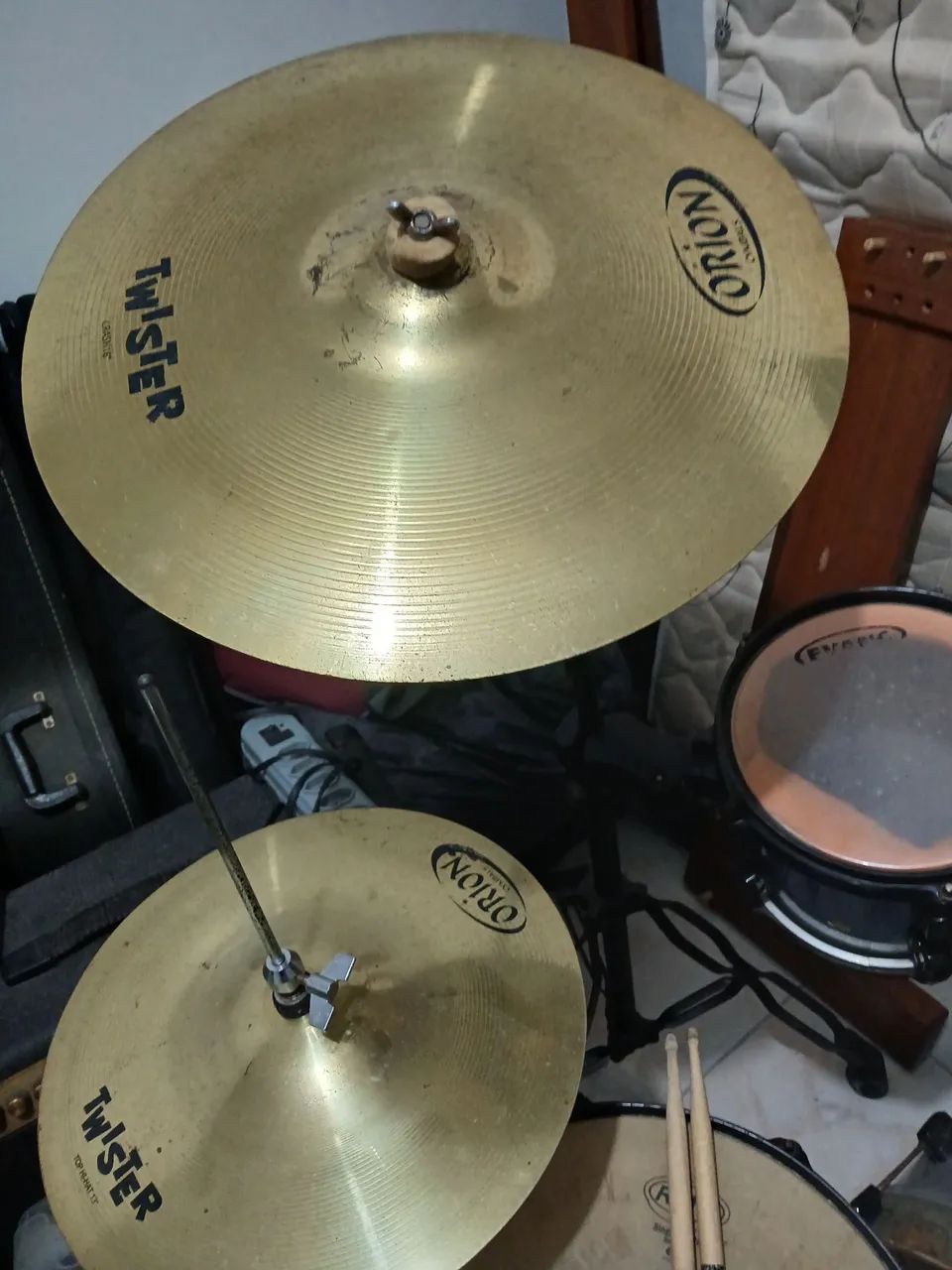 Bateria RMV com 3 tons e pratosTwister - Foto 2