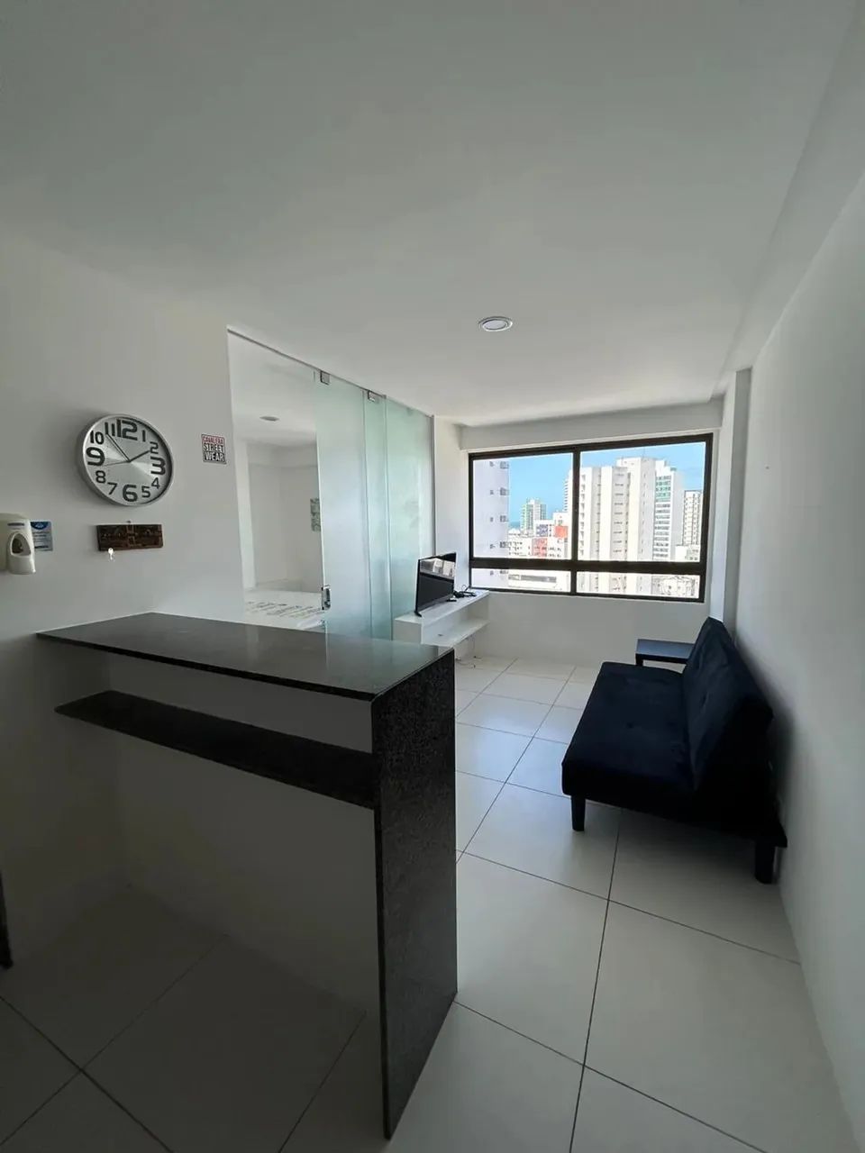 EM SETÙBAL, mobiliado 38m, 1 quarto, vista livre, vista pro mar, 200m da praia. - Foto 2