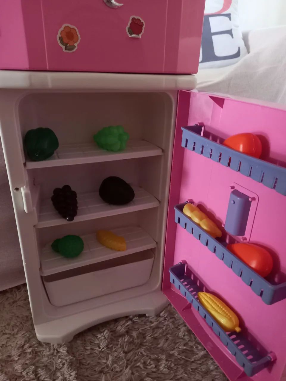 Geladeira de Brinquedo Rosa - Diversão na Cozinha! - Foto 3