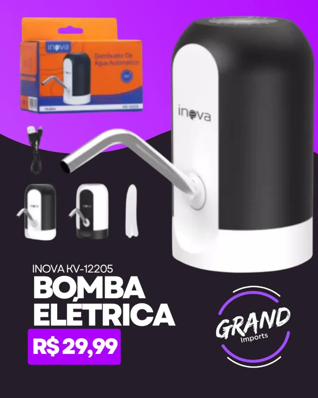Bomba Elétrica para Água Inova KV-12205 - Nova