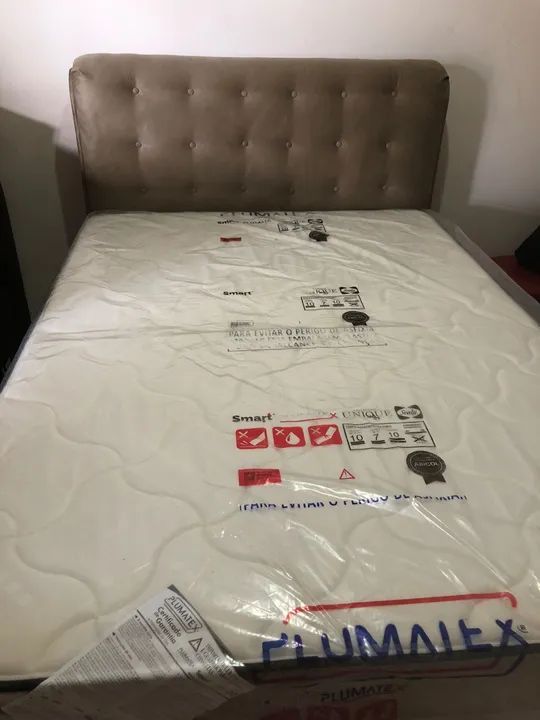 Cama box Casal Colchão plumatex - Foto 3