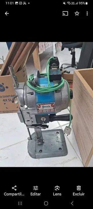 Máquina cortar tecidos, 220V Brinde lixa e faca - Foto 5