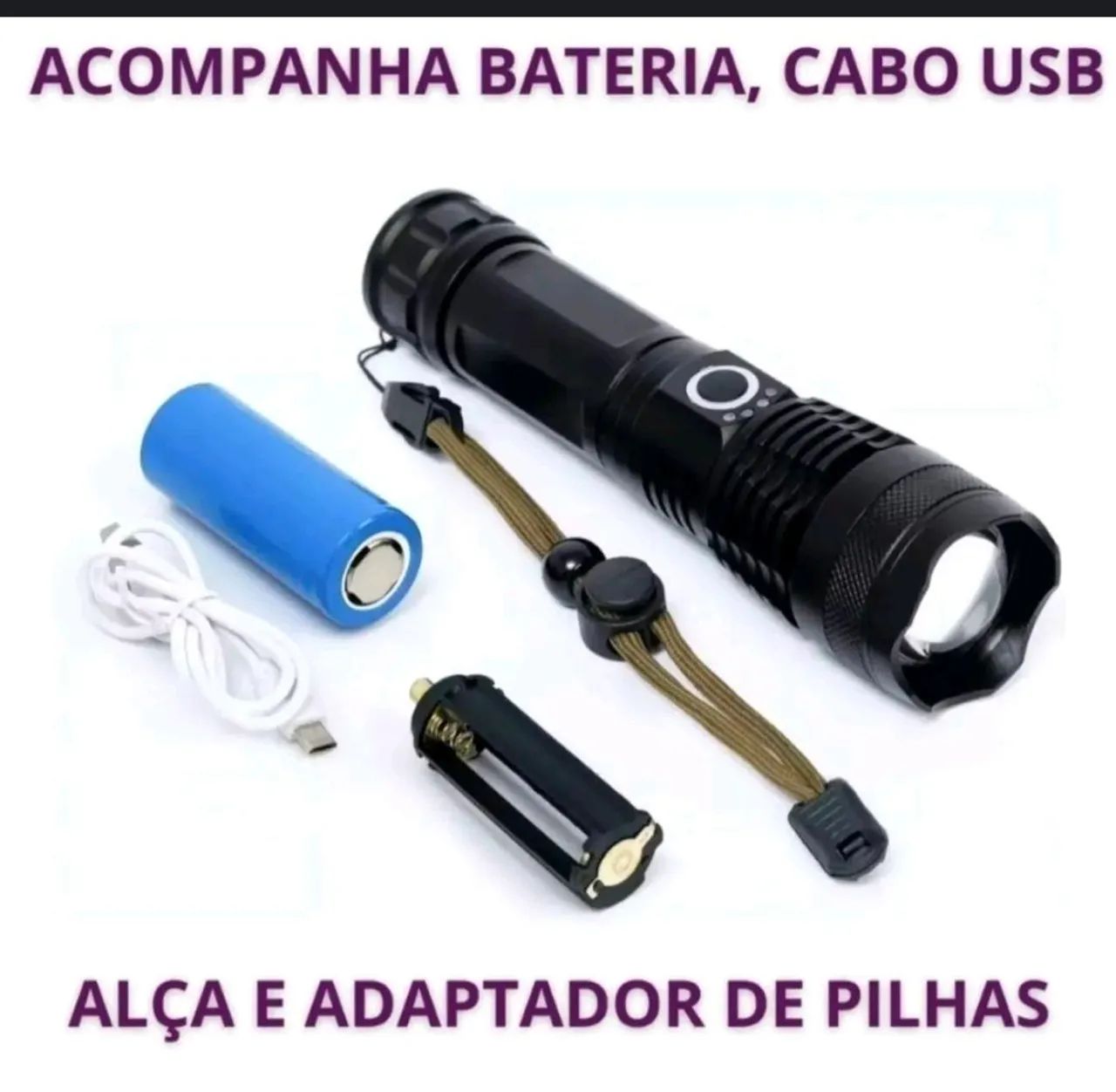 Lanterna Tática Alta Potência T9 - Foto 3