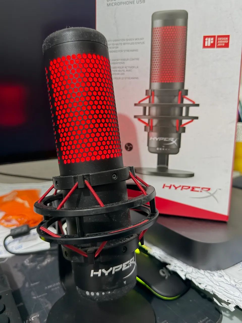 Hyperx QuadCast USB Microfone Condensador Gamer