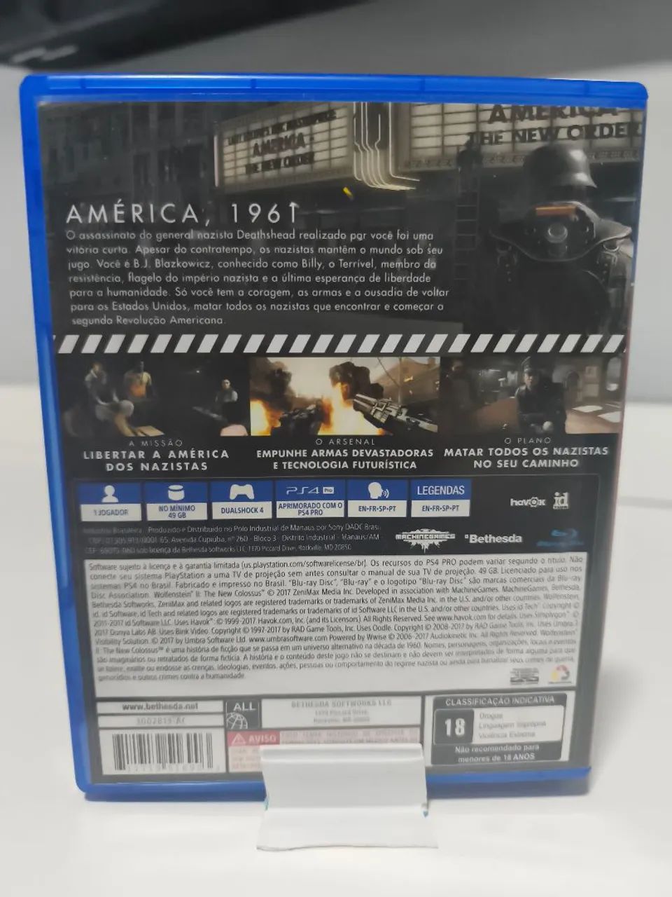 Vendo ou trocojogo Wolfenstein 2 ps4/ps5 - Foto 2
