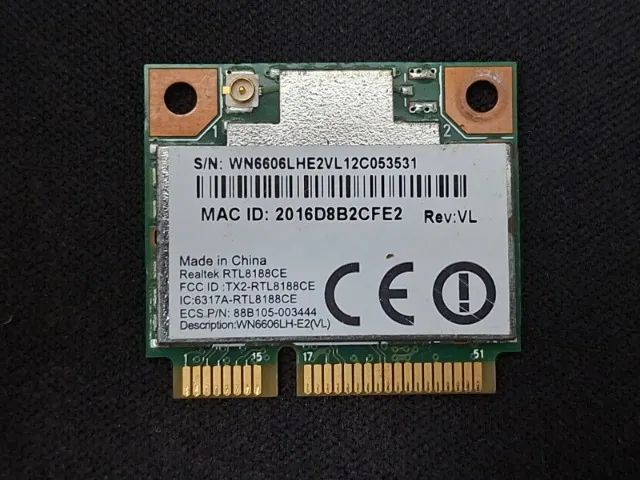 Placa Wireless WLAN Realtek RTL8188CE notebook (Positivo, Philco, CCE, Lenovo, Dell, HP)