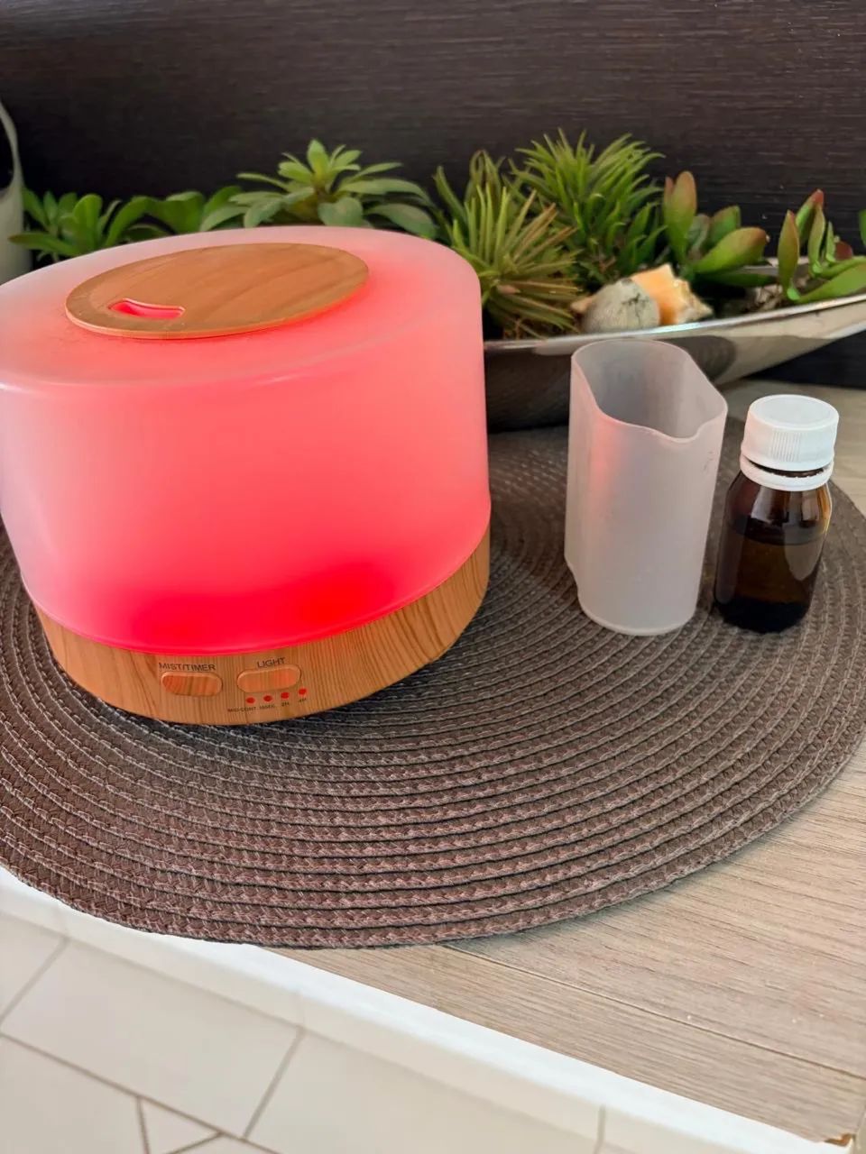 Difusor ultrassônico de aromas com LED - Foto 2