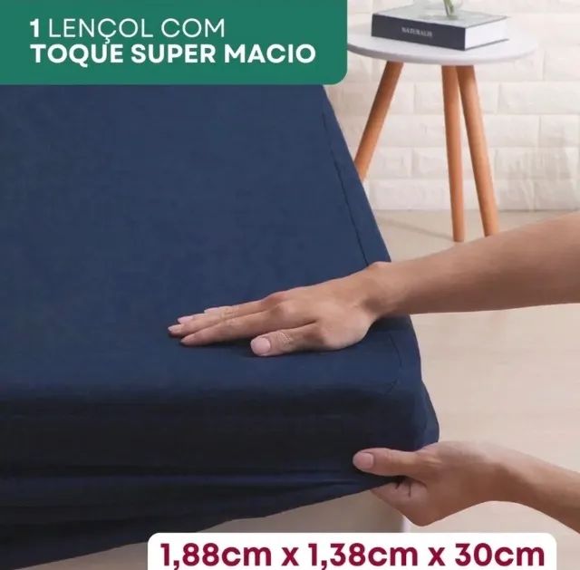 Jogo de Lençol 4 peças - Cama King - Foto 2