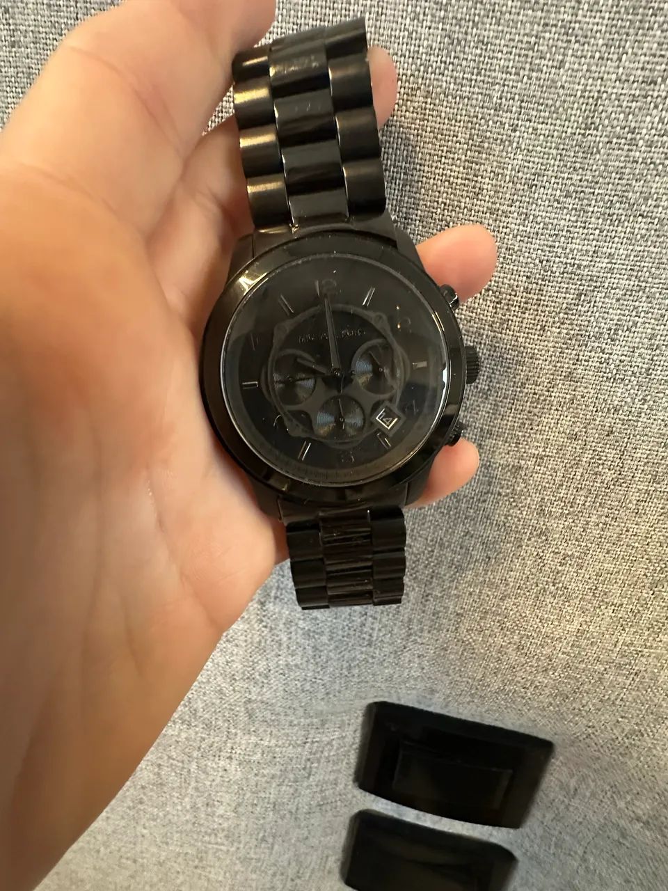 relógio michael kors preto