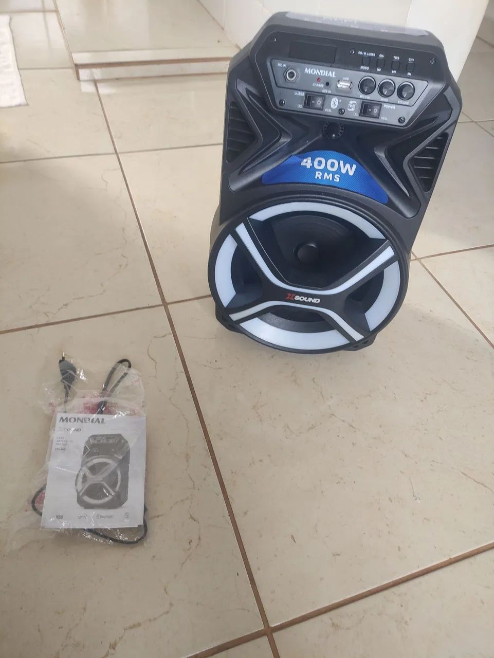 Caixa som residência moldial bivolt 400 RMS  - Foto 5