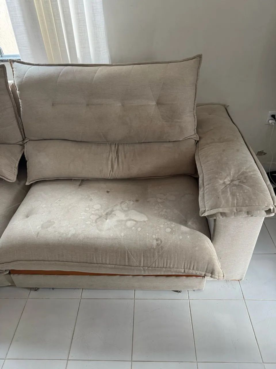Sofá 2 módulos 2,90mt retrátil e reclinável  - Foto 5
