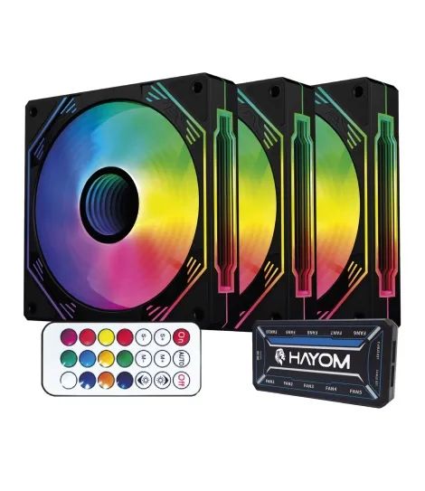 Kit 3 coolers fan com controladora hayom 