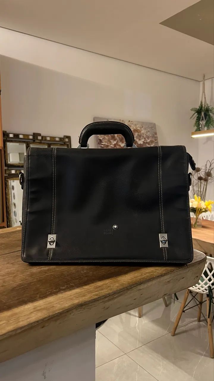 pasta executiva Montblanc para notebook e documentos