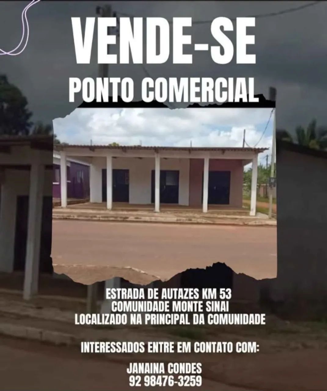 Ponto Comercial na estrada de Autazes km53