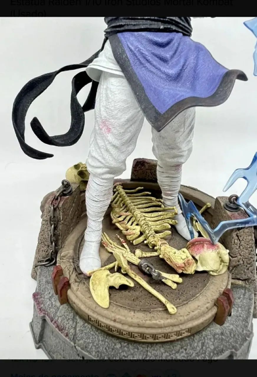 Estatua Raiden Art Scale 1/10 Iron Studios Mortal Kombat - Foto 3