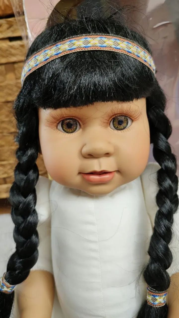 Boneca Baby Doll Índia, importada, nova e tem caixa,  RARIDADE  - Foto 4