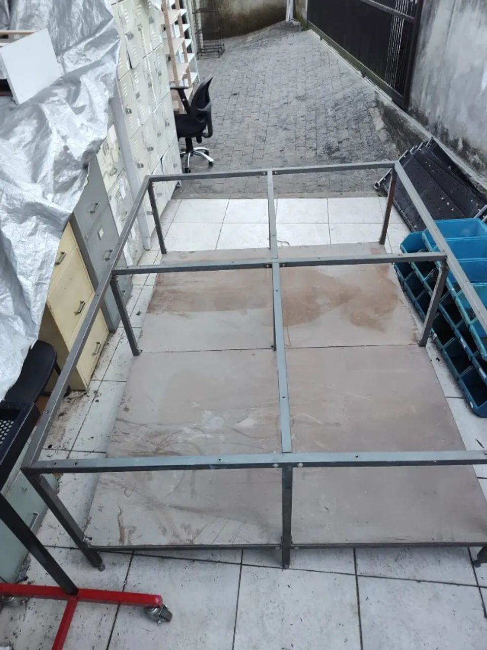 Base de Ferro para Mesa de Trabalho - Reforçada Bem Resistente - Foto 2