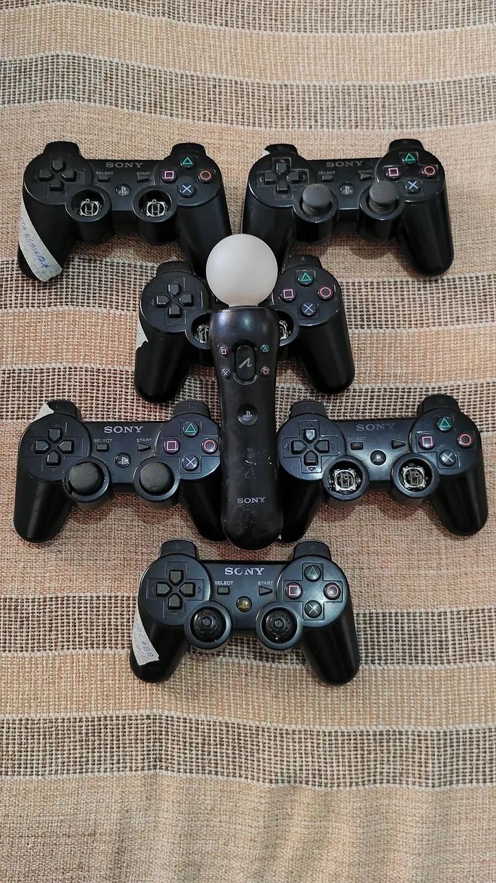 LOTE controles ORIGINAIS PS3 e MOVE -  tentar REPARO aproveitar PEÇAS - Foto 4