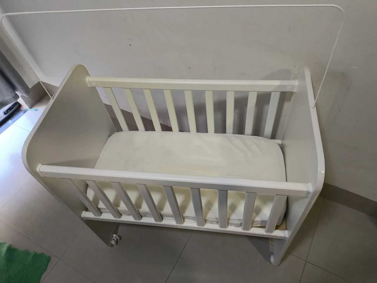 Berço Moisés com Colchão e Suporte Mosqueteiro Novinho 