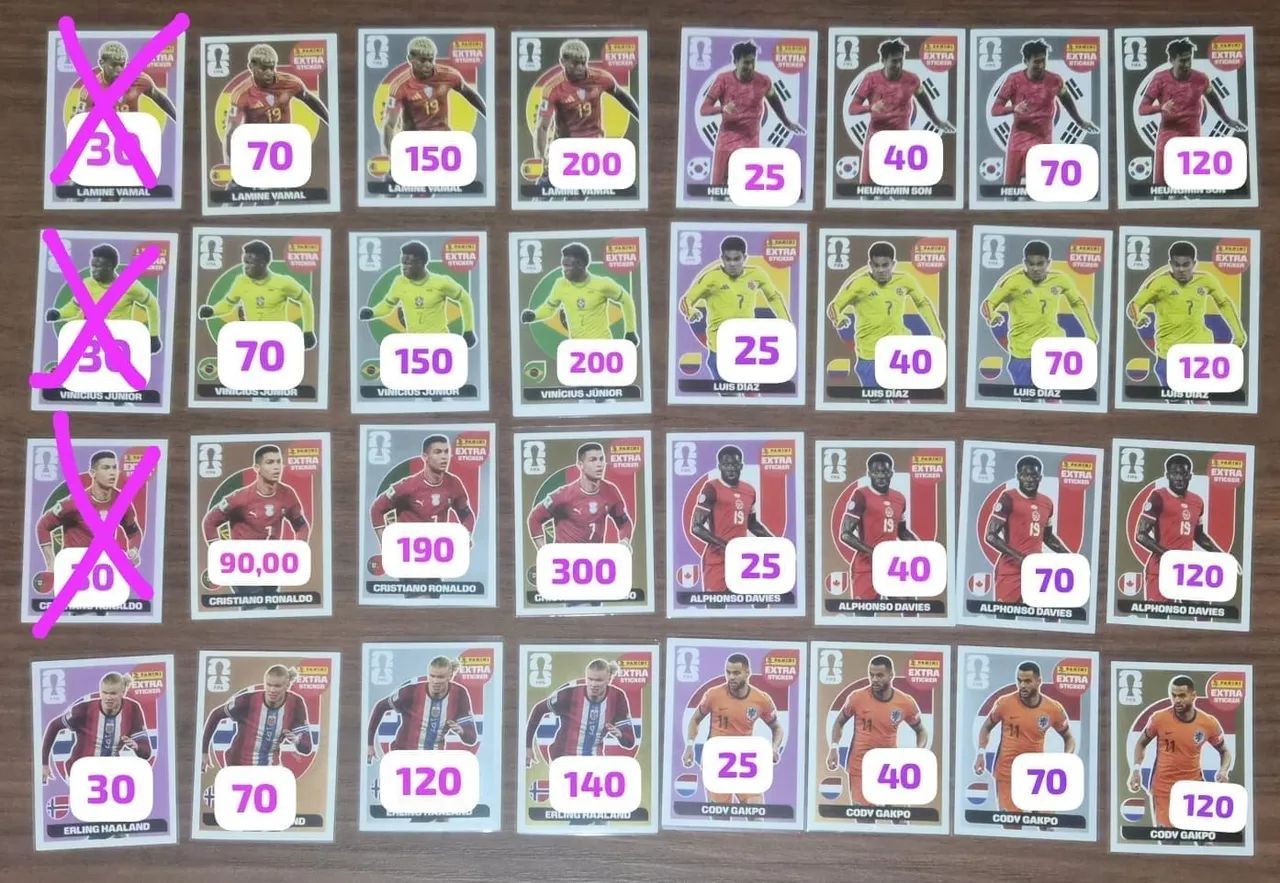 VENDO FIGURINHAS LEGENDS - COPA DO MUNDO 2026