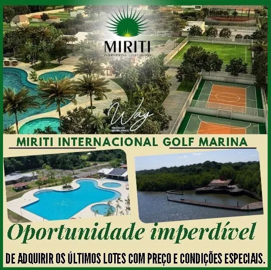 Lote no Miriti internacional Golf Marina 1200m²