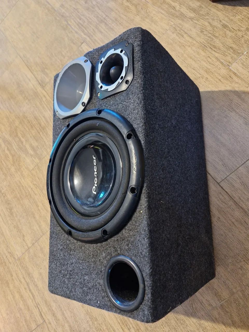 Caixa Trio Sub pionner 12 250rms  - Foto 3