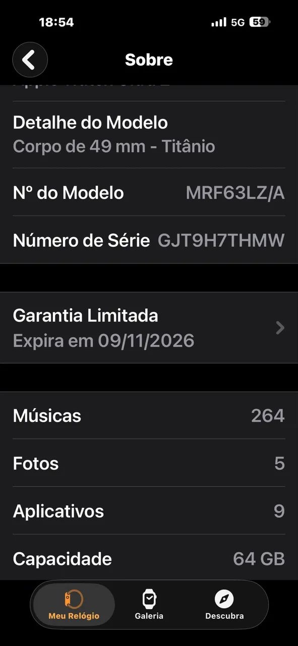 Apple Watch Ultra 2 bateria 100% caixa e pulseira original  - Foto 3