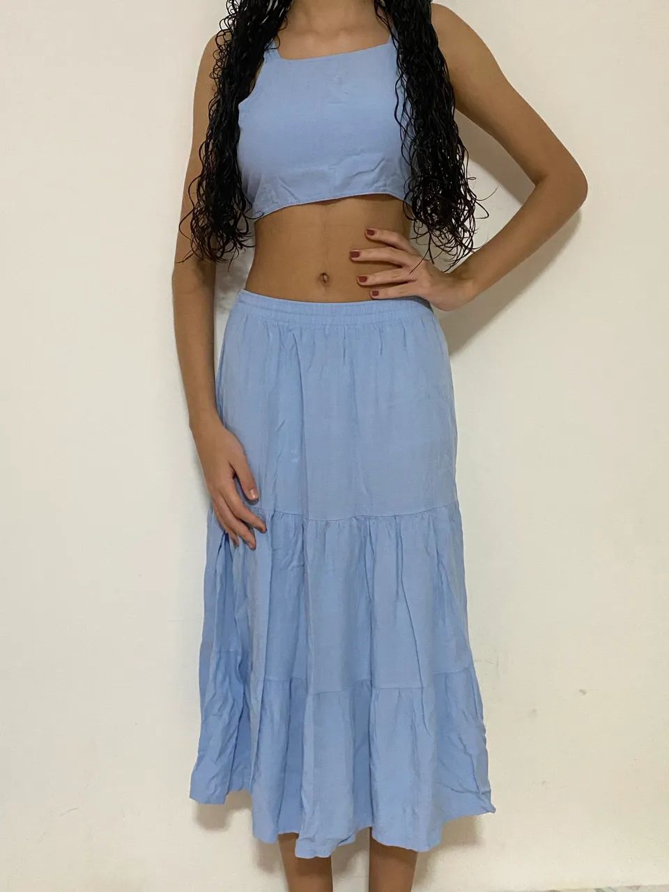 Conjunto de blusa e saia longa - Foto 2