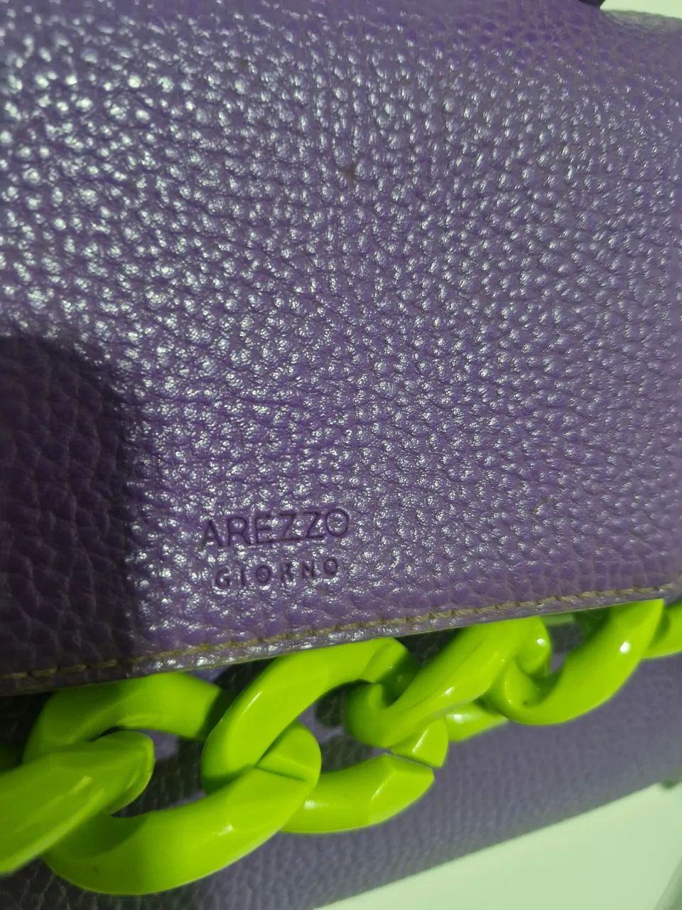 Bolsa arezzo lilas couro  - Foto 2