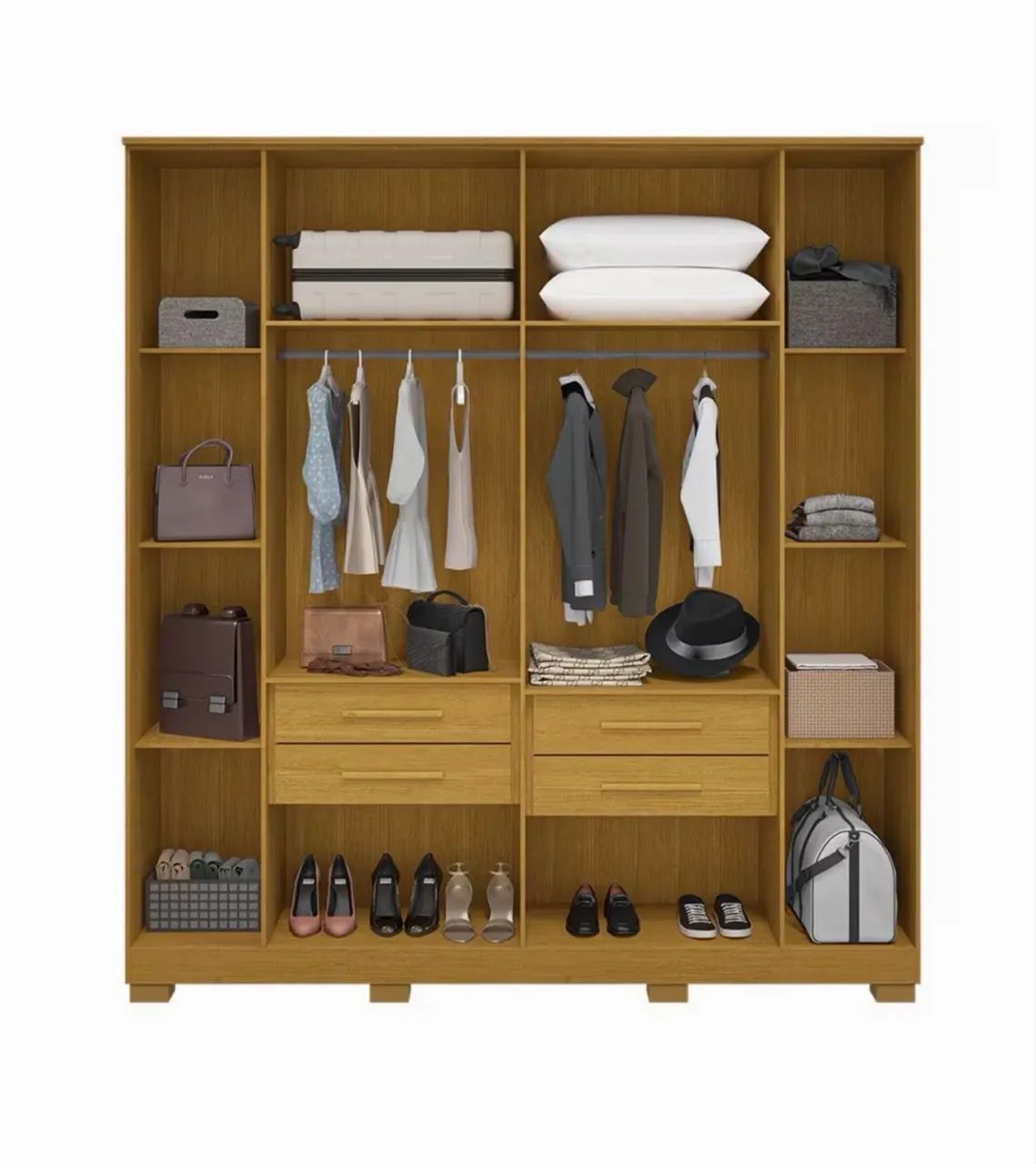 Guarda roupa casal mdf 100% entrego e monto  - Foto 3