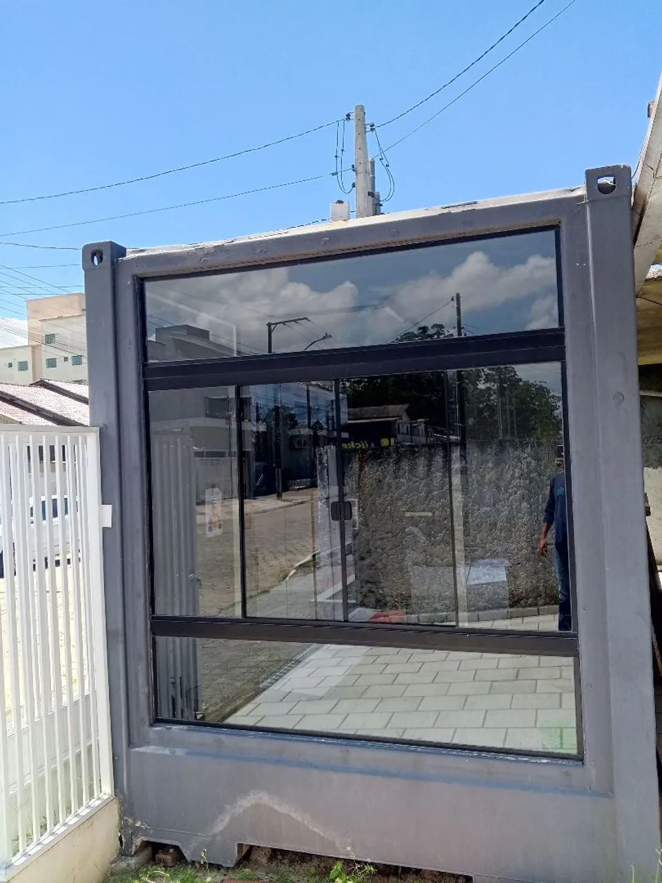 Escritório container 6 metros com lavabo.  - Foto 2