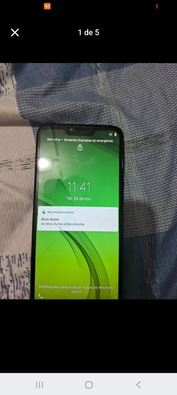 ( O COMBO) Celular semi novo moto g7 com fone de ouvido sem fio via blutoo semi novo  - Foto 4