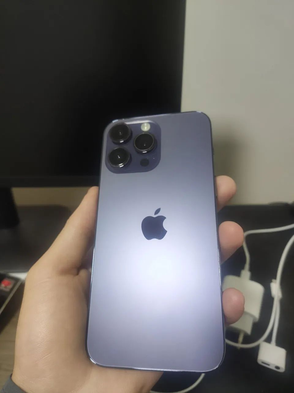 iPhone 14 Pro 128GB Roxo - Impecável! Caixa + Capa e Acessórios - Foto 2
