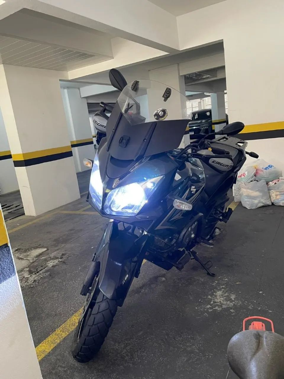 Suzuki Dl V-Strom 650 - 2013 - Revisada - Preta - Foto 4