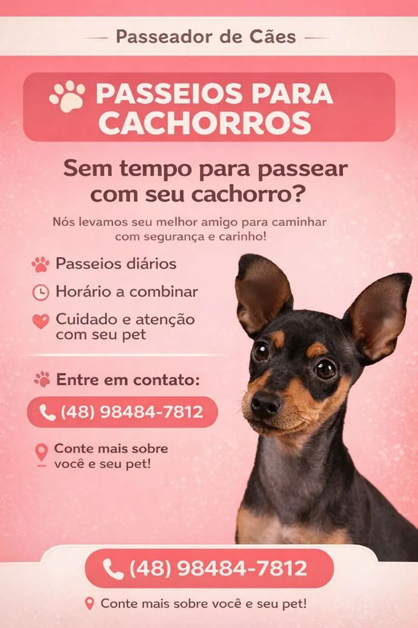 Passeio com cachorros -  novo campeche 