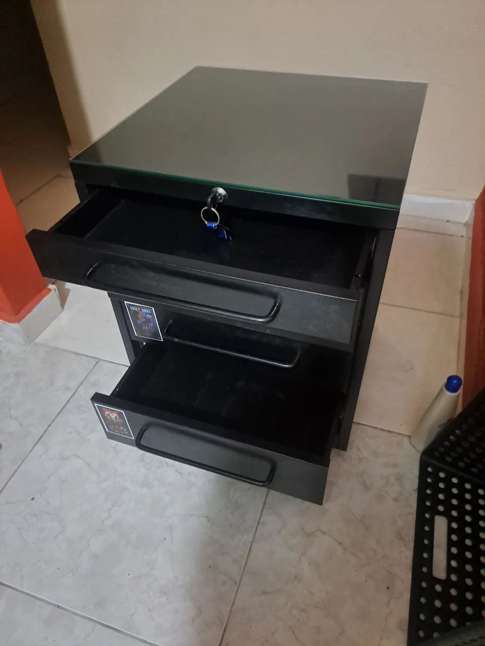 Black 4-Drawer Cabinet435654256053473282