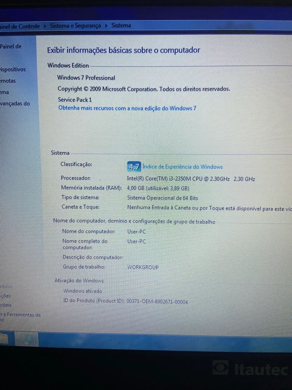 Notebook Itautec InfoWay Intel Core i3 - Foto 3