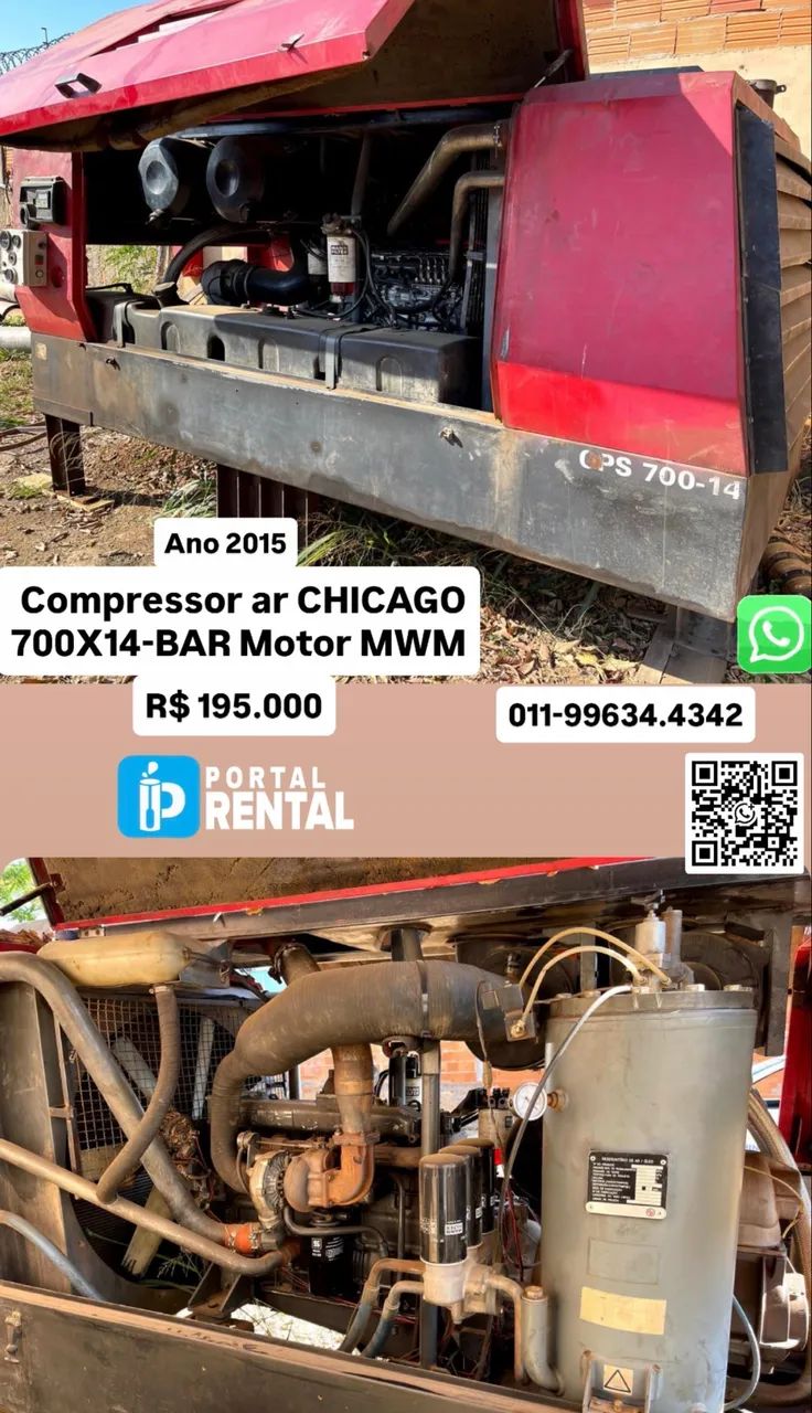 Compressor Chicago Pneumatic 700 PCM - Foto 5