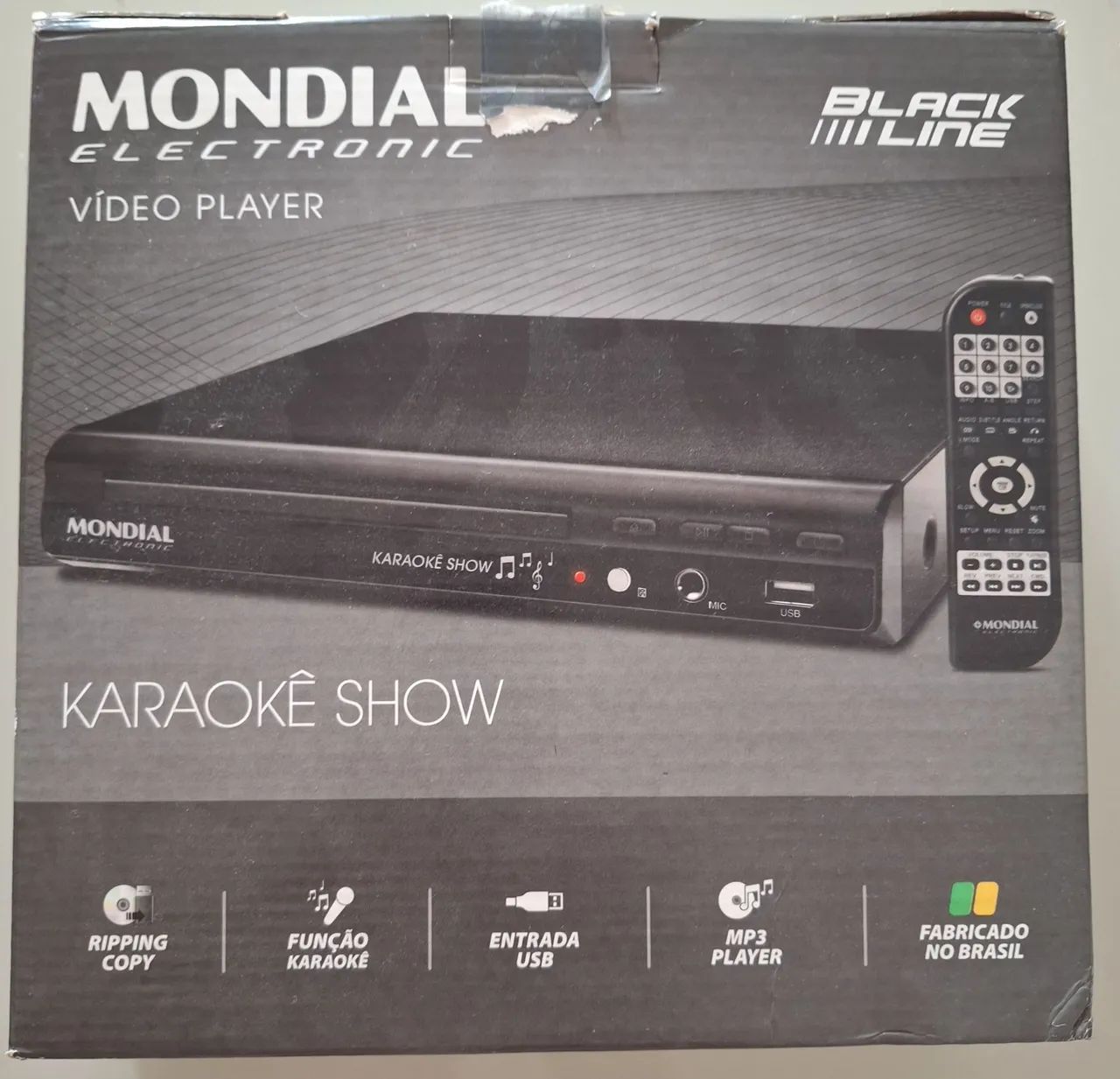 aparelho de dvd e CD mondial D20 completo com karaokê 