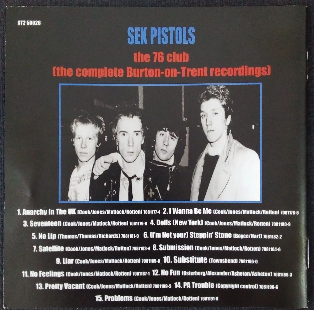 Sex Pistols - The 76 Club [The Complete Burton-On-Trent-Recordings