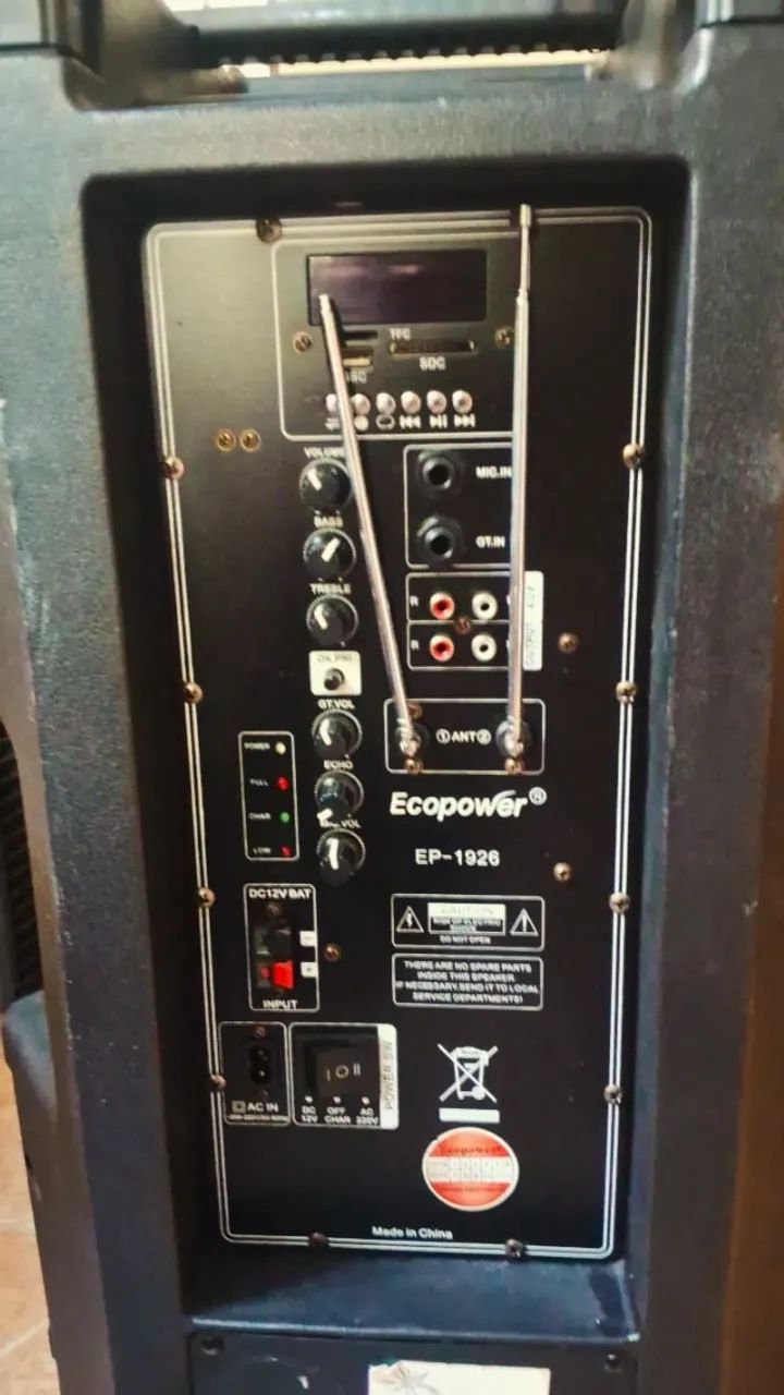 caixa de som amplificada Ecopower EP-1926 - Foto 2