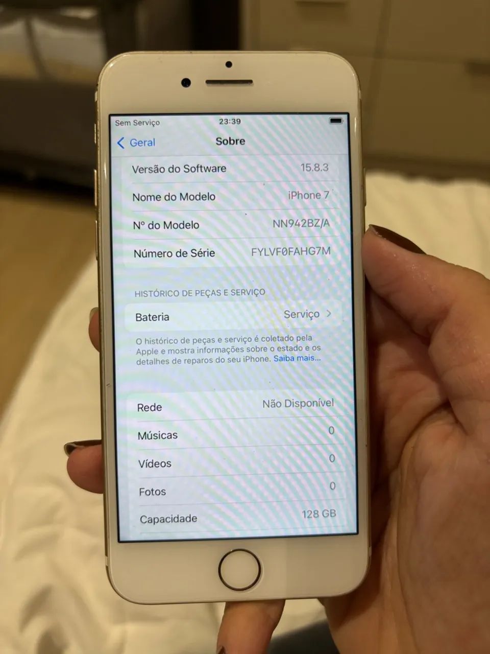    Apple iPhone 7 Gold 128GB - Desbloqueado - Bom Estado - Foto 4
