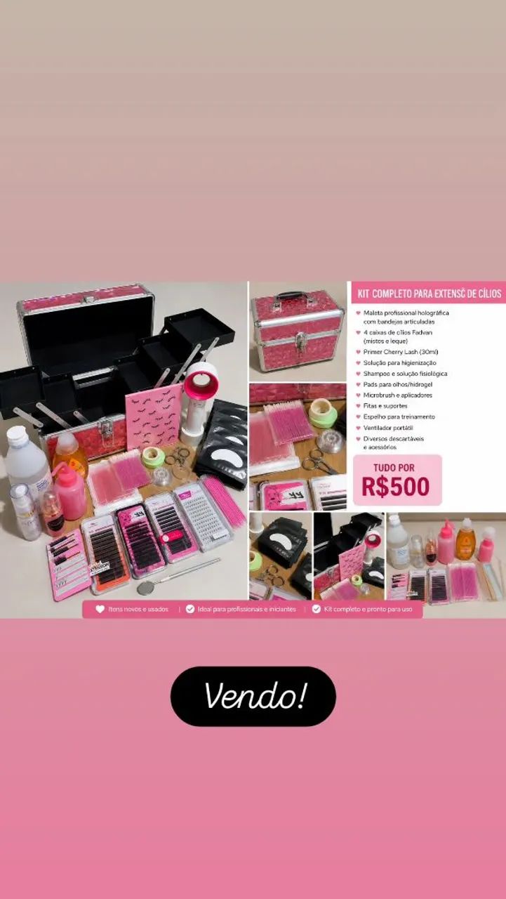 Vendo! Kit cílios 