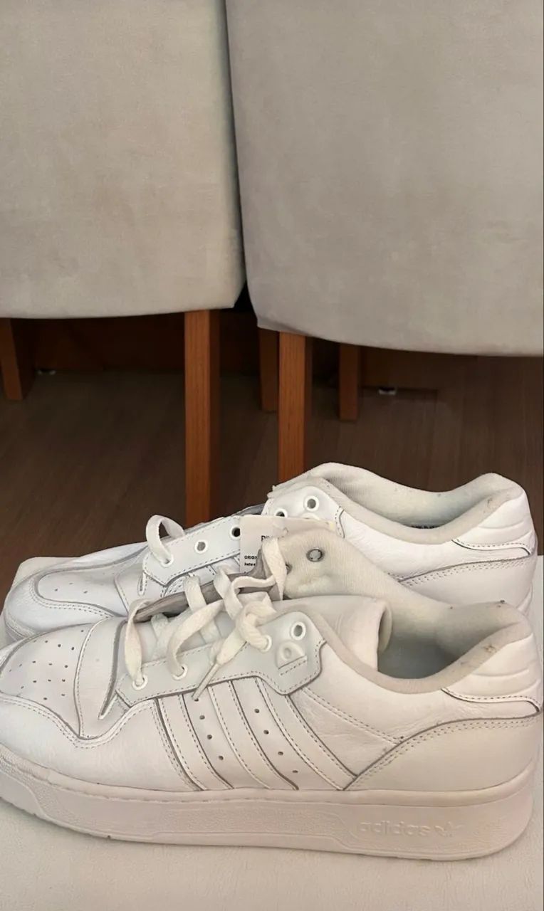 tênis adidas rivalry low all white 42