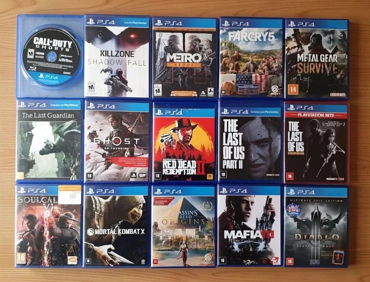 Jogos de ps4 original - Jogos de Vídeo Game - Uberaba, Curitiba